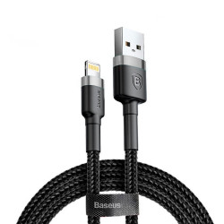 Кабел BASEUS, USB - Lightning, CAFULE 2.4A (CALKLF-BG1), 1 метър