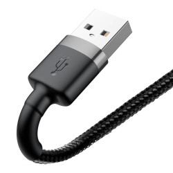  Кабел BASEUS, USB - Lightning, CAFULE 2.4A (CALKLF-BG1), 1 метър