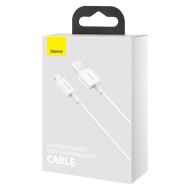    Кабел BASEUS 12W, USB - Lightning, Superior 2.4A (CALYS-A02), 1 метър