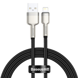 Кабел BASEUS USB-A - Lightning, 2.4A, Cafule (CALJK-A01), 1 метър Кабел BASEUS USB-A - Lightning, 2.4A, Cafule (CALJK-A01), 1 метър