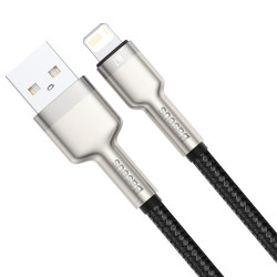 Кабел BASEUS USB-A - Lightning, 2.4A, Cafule (CALJK-A01), 1 метър Кабел BASEUS USB-A - Lightning, 2.4A, Cafule (CALJK-A01), 1 метър