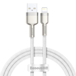 Кабел BASEUS USB-A - Lightning, 2.4A, Cafule (CALJK-A02), 1 метър Кабел BASEUS USB-A - Lightning, 2.4A, Cafule (CALJK-A02), 1 метър