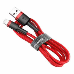 Кабел BASEUS USB-A - Lightning, 2.4A, Cafule (CALKLF-A09), 0.5 метра Кабел BASEUS USB-A - Lightning, 2.4A, Cafule (CALKLF-A09), 0.5 метра