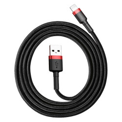 Кабел BASEUS, USB - Lightning, CAFULE 2.4A (CALKLF-B19), 1 метър  Кабел BASEUS, USB - Lightning, CAFULE 2.4A (CALKLF-B19), 1 метър