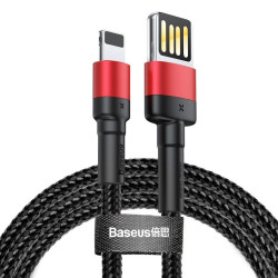 Кабел BASEUS, USB - Lightning, CAFULE 2.4A (CALKLF-G91), 1 метър Кабел BASEUS, USB - Lightning, CAFULE 2.4A (CALKLF-G91), 1 метър