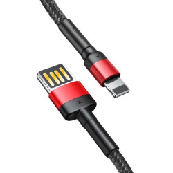 Кабел BASEUS, USB - Lightning, CAFULE 2.4A (CALKLF-G91), 1 метър Кабел BASEUS, USB - Lightning, CAFULE 2.4A (CALKLF-G91), 1 метър