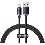 Кабел BASEUS, 2.4A USB-A - Lightning, Crystal Shine (CAJY000001), 1.2 метра Кабел BASEUS, 2.4A USB-A - Lightning, Crystal Shine (CAJY000001), 1.2 метра