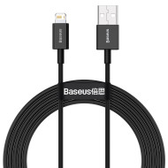 Кабел BASEUS 12W, USB - Lightning, Superior 2.4A (CALYS-A01), 1 метър Кабел BASEUS 12W, USB - Lightning, Superior 2.4A (CALYS-A01), 1 метър