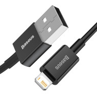 Кабел BASEUS 12W, USB - Lightning, Superior 2.4A (CALYS-A01), 1 метър Кабел BASEUS 12W, USB - Lightning, Superior 2.4A (CALYS-A01), 1 метър
