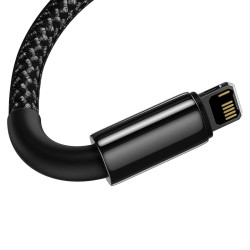 Кабел BASEUS, USB - Lightning, Tungsten Gold 2.4A (CALWJ-A01), 2 метра Кабел BASEUS, USB - Lightning, Tungsten Gold 2.4A (CALWJ-A01), 2 метра