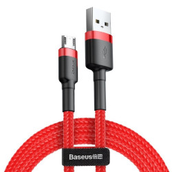 Кабел BASEUS, USB - Micro USB, Cafule 1.5A (CAMKLF-C09), 2 метра Кабел BASEUS, USB - Micro USB, Cafule 1.5A (CAMKLF-C09), 2 метра