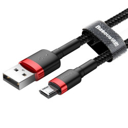 Кабел BASEUS, USB - Micro USB, Cafule 1.5A (CAMKLF-C91), 2 метра Кабел BASEUS, USB - Micro USB, Cafule 1.5A (CAMKLF-C91), 2 метра