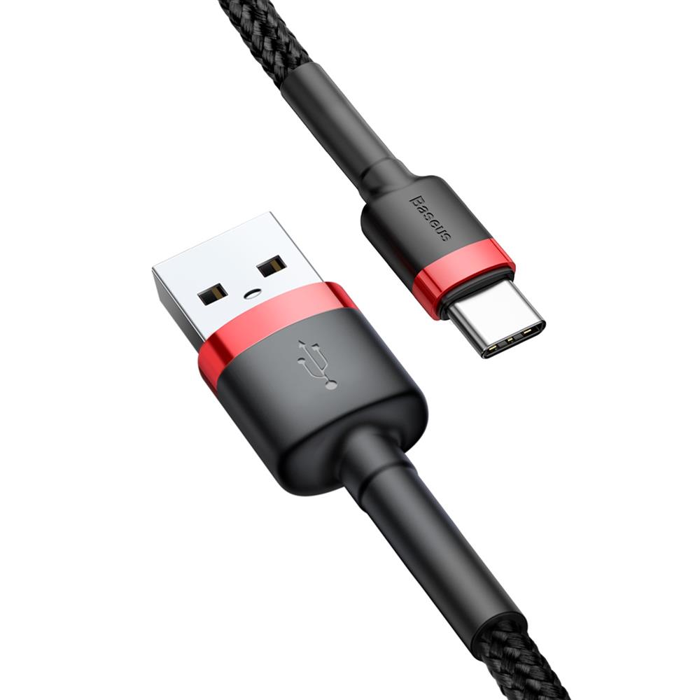 Кабел BASEUS, USB - Type-C, Cafule 2А (CATKLF-C91), 2 метра