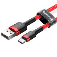 Кабел BASEUS, USB - Type-C, Cafule 2А (CATKLF-C09), 2 метра Кабел BASEUS, USB - Type-C, Cafule 2А (CATKLF-C09), 2 метра