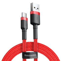 Кабел BASEUS, USB - Type-C, Cafule 2А (CATKLF-C09), 2 метра Кабел BASEUS, USB - Type-C, Cafule 2А (CATKLF-C09), 2 метра