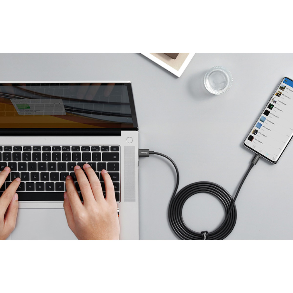 Кабел BASEUS 65W, USB - Type-C, Superior (CAYS001001), 2 метра