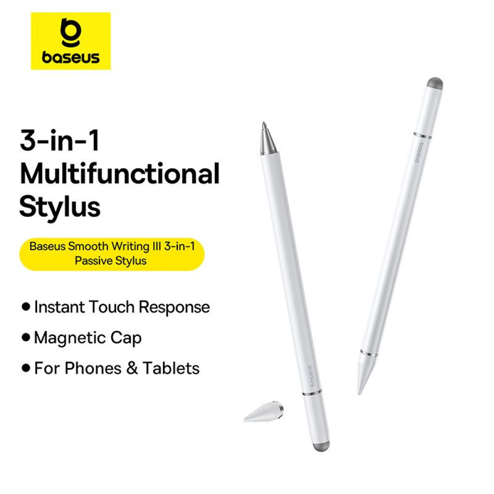 Дигитална писалка BASEUS 3in1 Smooth Writing III Passive non-magnetic (P80080804213-00)