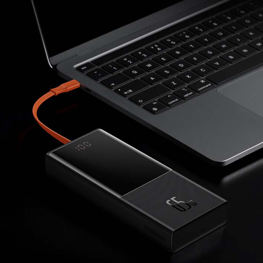 Външна батерия BASEUS - 20 000 mAh, 65W, Elf + Type-C (PPJL000001)