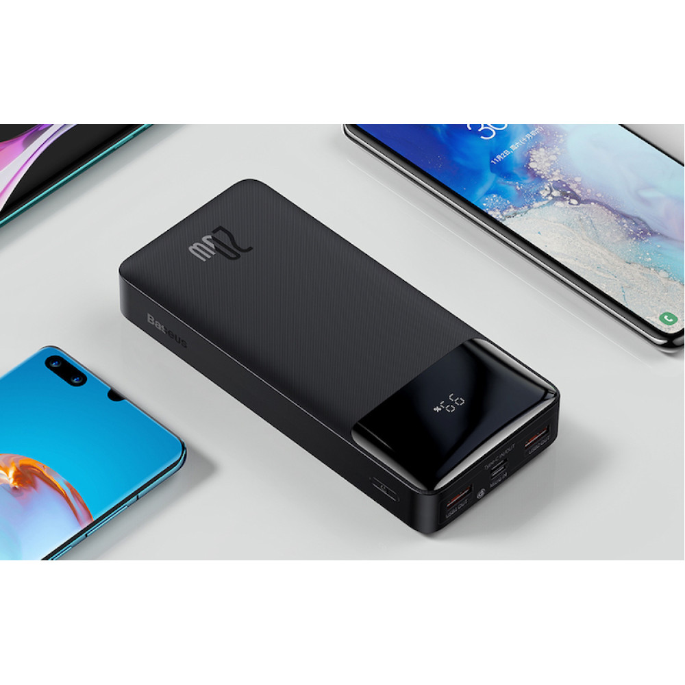 Външна батерия BASEUS - 10 000 mAh, 20W, Bipow (PPBD050301)