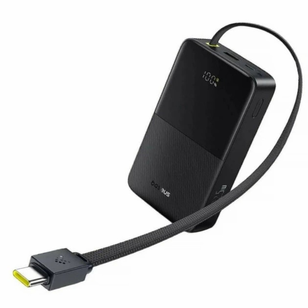  Външна батерия BASEUS - 20 000 mAh, 22.5W + вграден кабел Type-C, EnerFill Bipow2 Pro (E0027701)