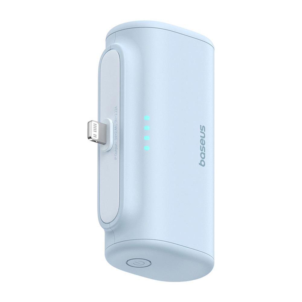 Външна батерия BASEUS Compact Series + Lightning  - 5000 mAh, 20W - (P10068307313-00)