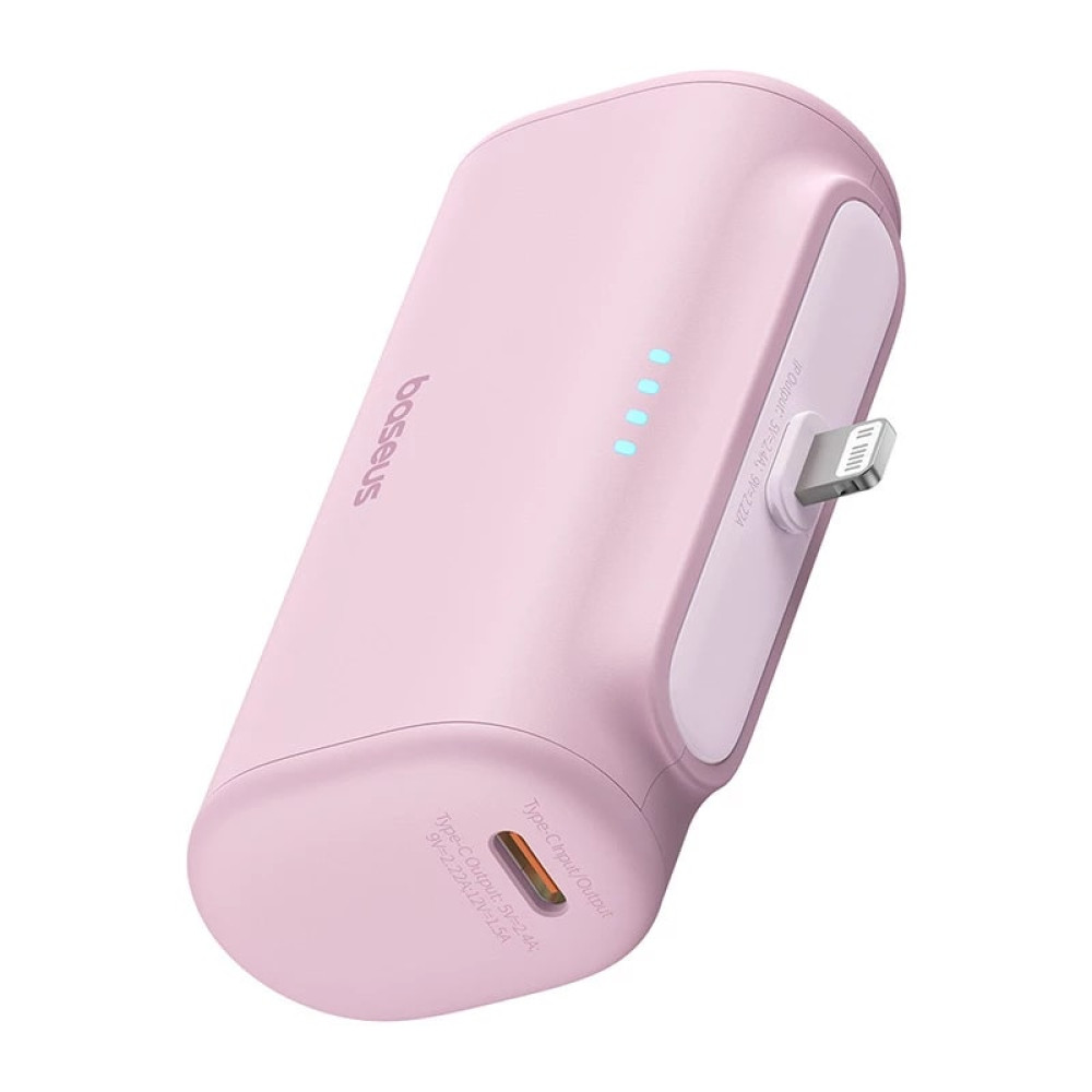 Външна батерия BASEUS Compact Series + Lightning  - 5000 mAh, 20W - (P10068307413-00)