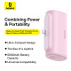 Външна батерия BASEUS Compact Series + Lightning  - 5000 mAh, 20W - (P10068307413-00)