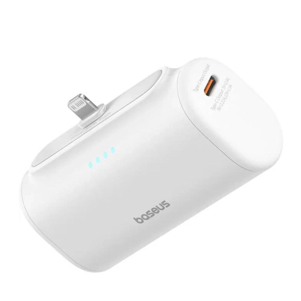 Външна батерия BASEUS Compact Series + Lightning  - 5000 mAh, 20W - (P10068307213-00)