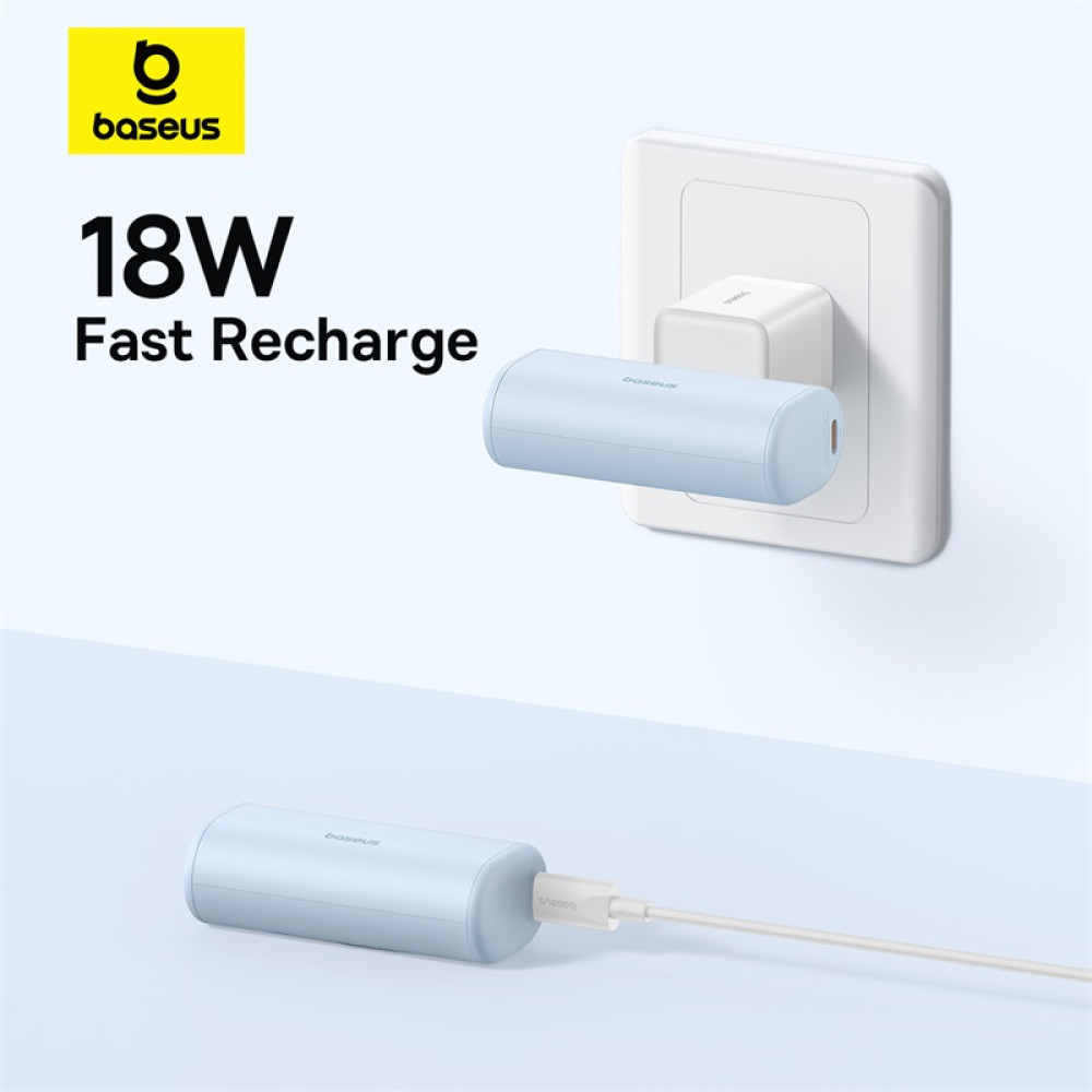 Външна батерия BASEUS Compact Series + USB-C - 5000 mAh, 20W - (P10068306313-00) Външна батерия BASEUS Compact Series + USB-C - 5000 mAh, 20W - (P10068306313-00)