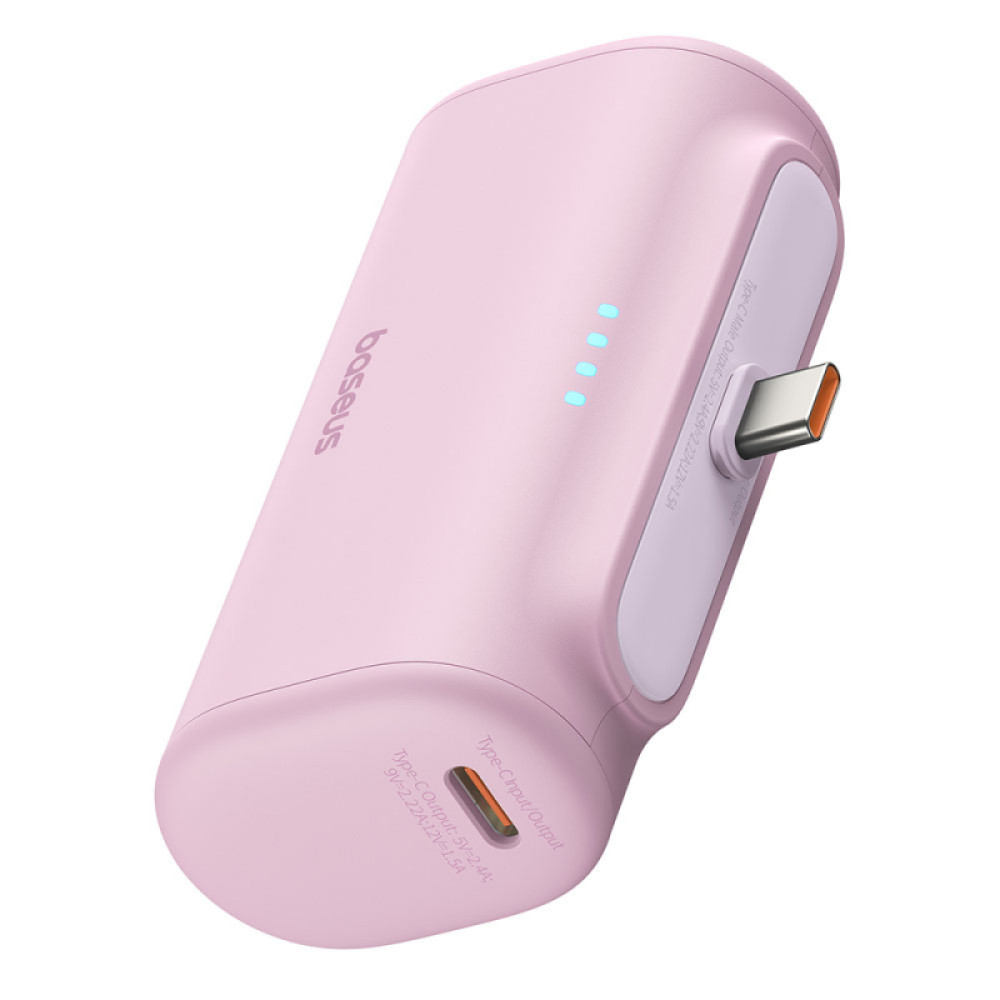 Външна батерия BASEUS Compact Series + USB-C - 5000 mAh, 20W - (P10068306413-00) Външна батерия BASEUS Compact Series + USB-C - 5000 mAh, 20W - (P10068306413-00)