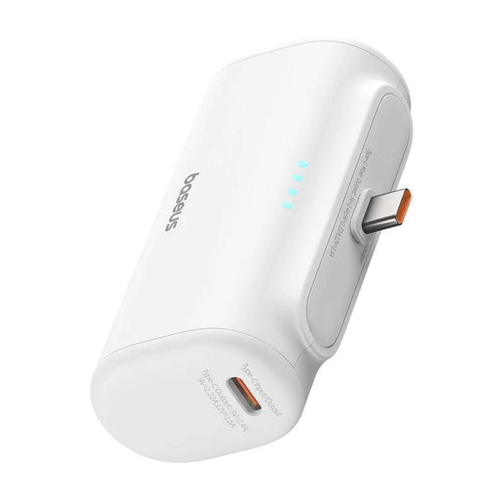 Външна батерия BASEUS Compact Series + USB-C - 5000 mAh, 20W - (P10068306213-00) Външна батерия BASEUS Compact Series + USB-C - 5000 mAh, 20W - (P10068306213-00)