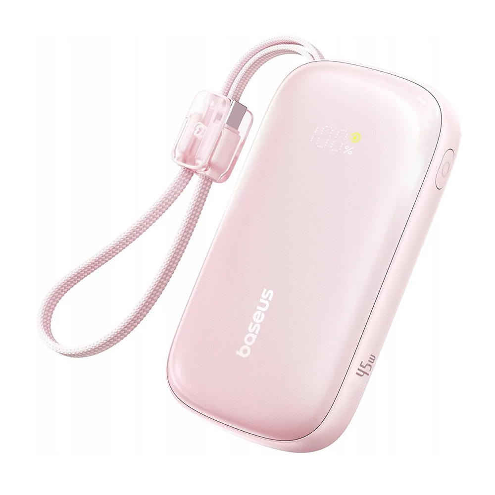  Външна батерия BASEUS - 10 000 mAh, 45W+вграден кабел C+L, EnerFill FC21 Qpow 3 Ultra (E0027Q02)