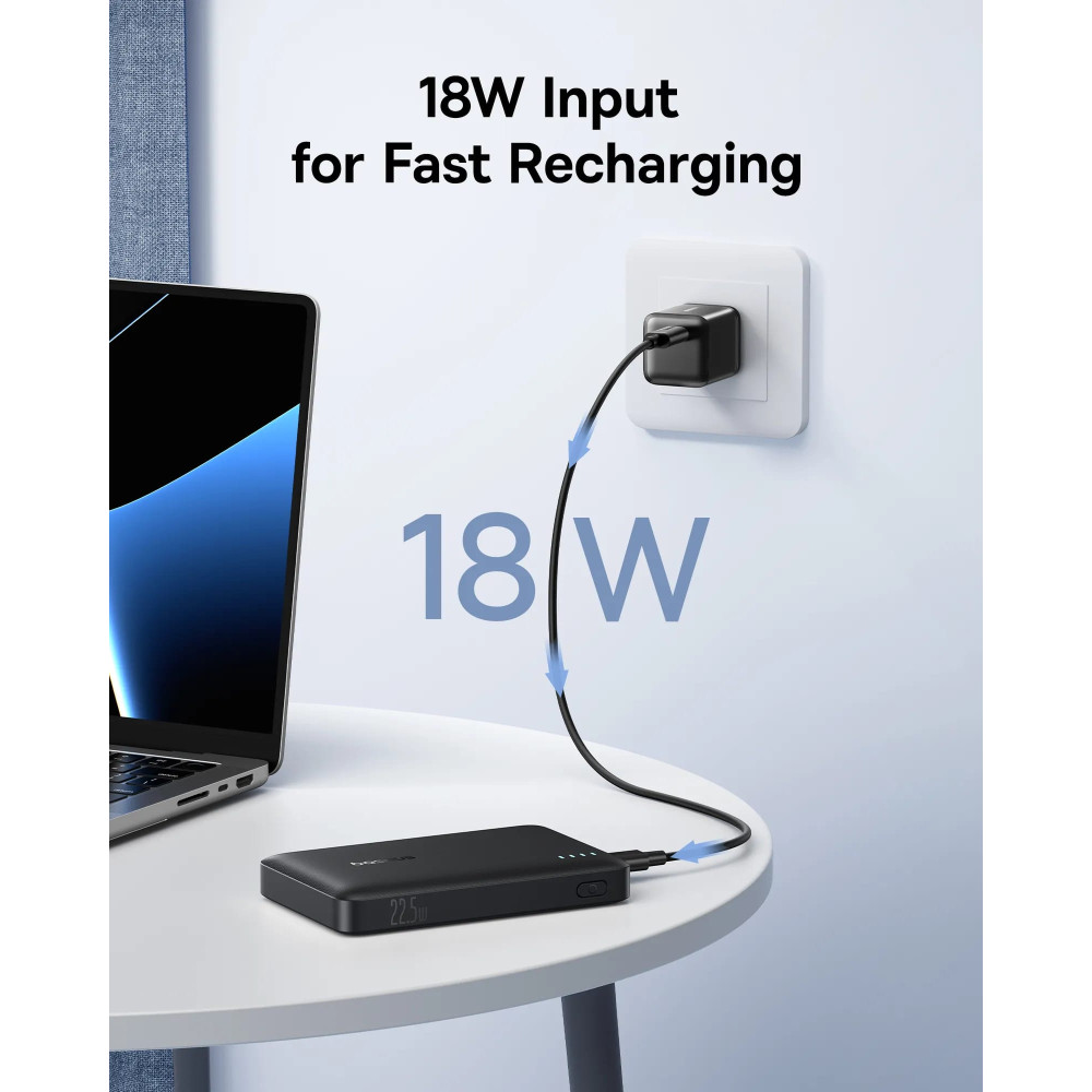 Външна батерия BASEUS EnerFill FP21- 10 000 mAh, 22.5W + кабел Type-C - Type-C  (P1008210D123-00)