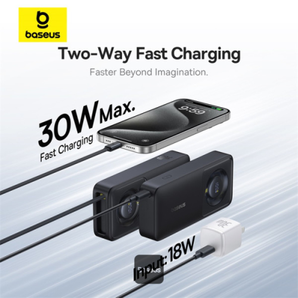 Външна батерия BASEUS - 10 000 mAh, 30W, Free2Pull (P10073701123-00) Външна батерия BASEUS - 10 000 mAh, 30W, Free2Pull (P10073701123-00)