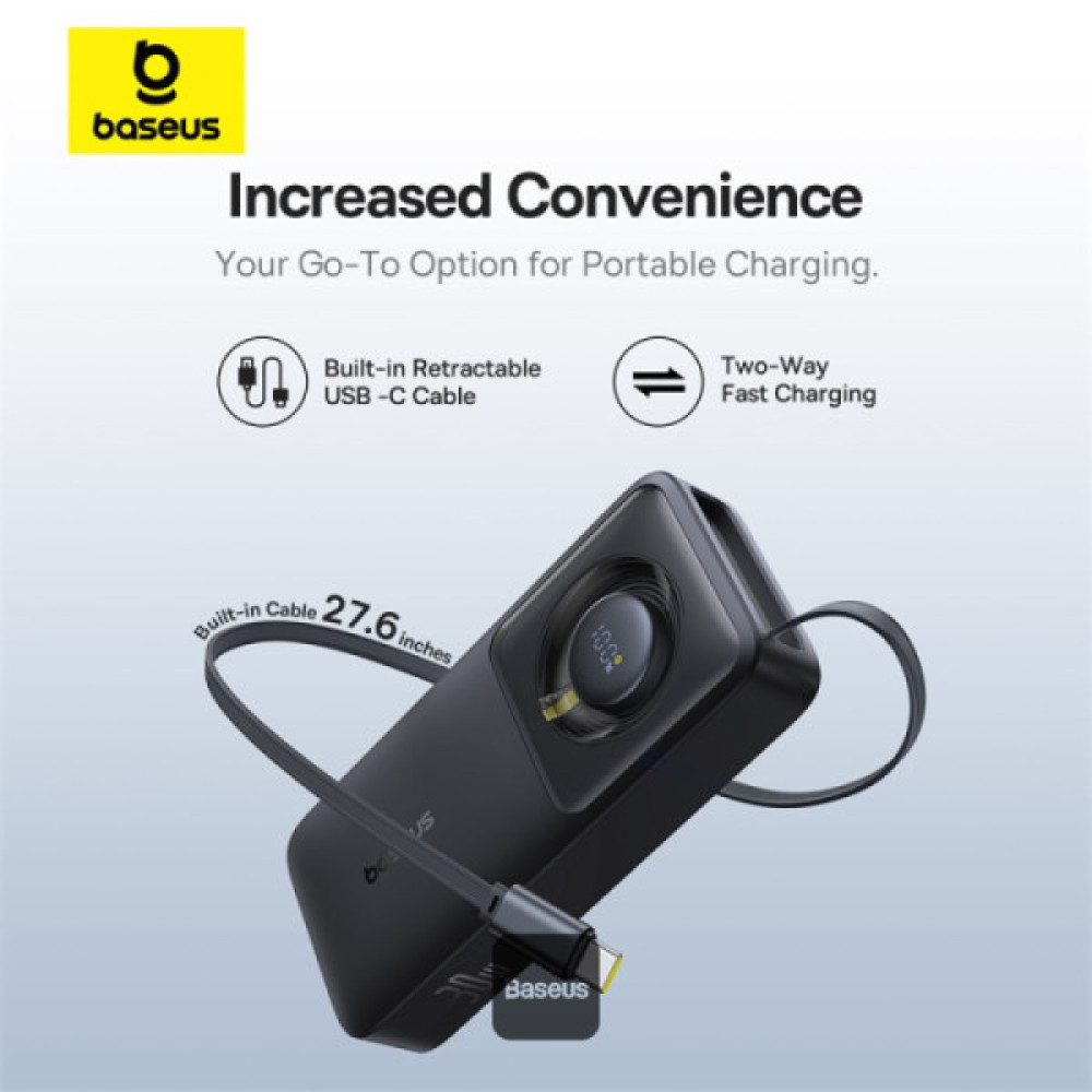 Външна батерия BASEUS - 10 000 mAh, 30W, Free2Pull (P10073701123-00) Външна батерия BASEUS - 10 000 mAh, 30W, Free2Pull (P10073701123-00)