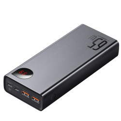 Външна батерия BASEUS - 20 000 mAh, 65W, Adaman Metal (PPIMDA-D01)  Външна батерия BASEUS - 20 000 mAh, 65W, Adaman Metal (PPIMDA-D01)