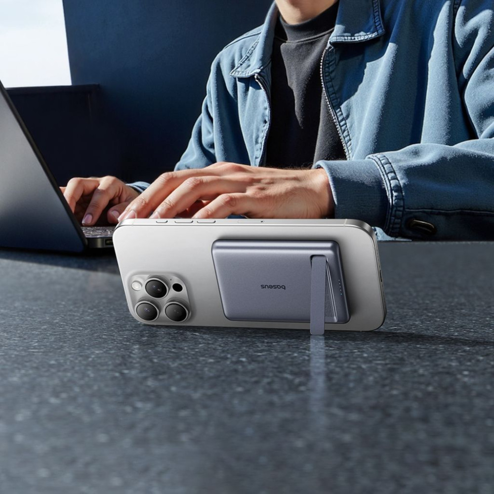 Безжична външна батерия BASEUS PicoGo AM31 Ultra-mini Qi2 Magnetic - 5 000 mAh, 20W - (P1007680B813-00)