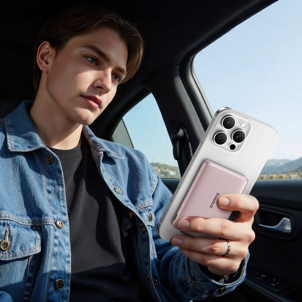 Безжична външна батерия BASEUS PicoGo AM31 Ultra-mini Qi2 Magnetic - 5 000 mAh, 20W - (P1007680B453-00)