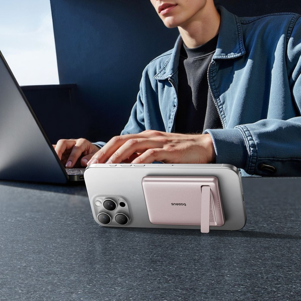 Безжична външна батерия BASEUS PicoGo AM31 Ultra-mini Qi2 Magnetic - 5 000 mAh, 20W - (P1007680B453-00)