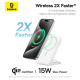 Безжична външна батерия BASEUS PicoGo Qi2 Ultra-slim Magnetic Ring - 5 000 mAh, 20W - (P10076800213-01)