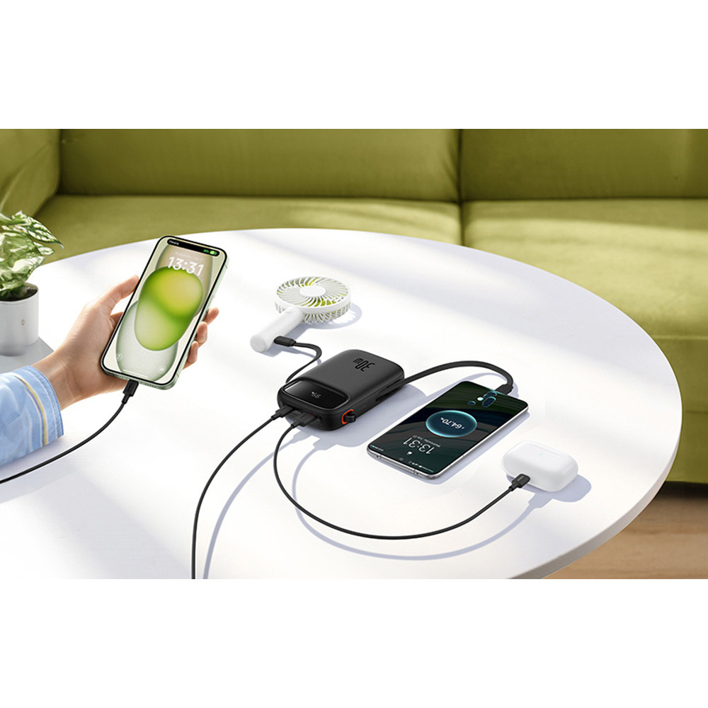 Външна батерия BASEUS - 10 000 mAh, 30W + 2 x Type-C, Q pow 2 (P10055008113-00) Външна батерия BASEUS - 10 000 mAh, 30W + 2 x Type-C, Q pow 2 (P10055008113-00)