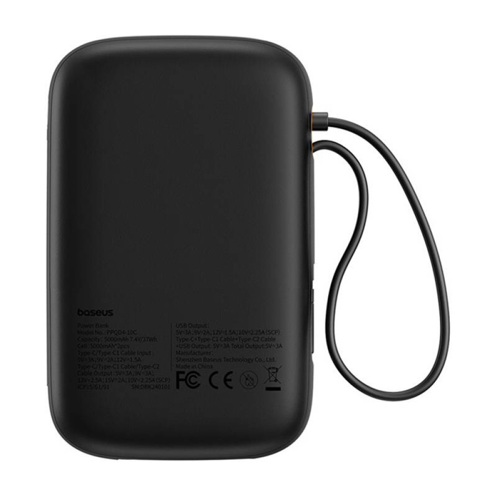 Външна батерия BASEUS - 10 000 mAh, 30W + 2 x Type-C, Q pow 2 (P10055008113-00) Външна батерия BASEUS - 10 000 mAh, 30W + 2 x Type-C, Q pow 2 (P10055008113-00)