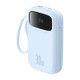 Външна батерия BASEUS - 10 000 mAh, 30W + 2 x Type-C, Q pow 2 (P10055008313-00) Външна батерия BASEUS - 10 000 mAh, 30W + 2 x Type-C, Q pow 2 (P10055008313-00)