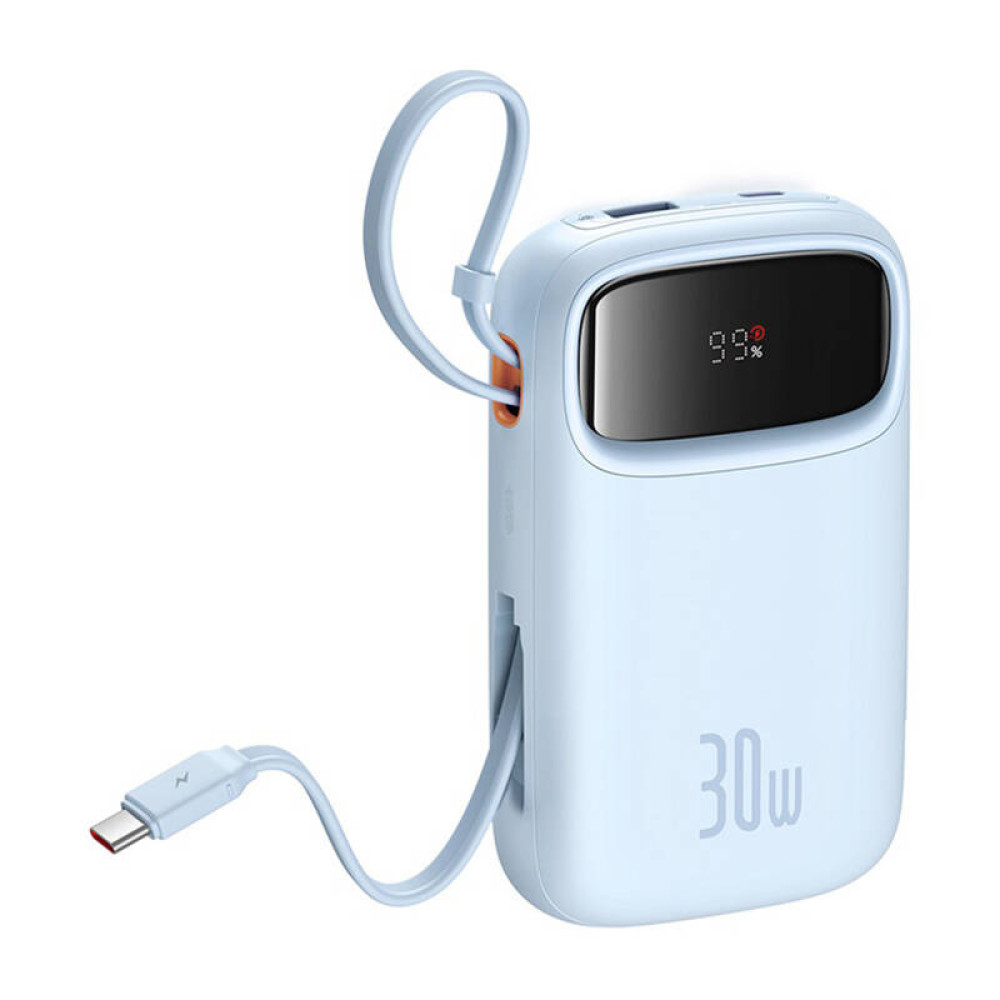 Външна батерия BASEUS - 10 000 mAh, 30W + 2 x Type-C, Q pow 2 (P10055008313-00) Външна батерия BASEUS - 10 000 mAh, 30W + 2 x Type-C, Q pow 2 (P10055008313-00)