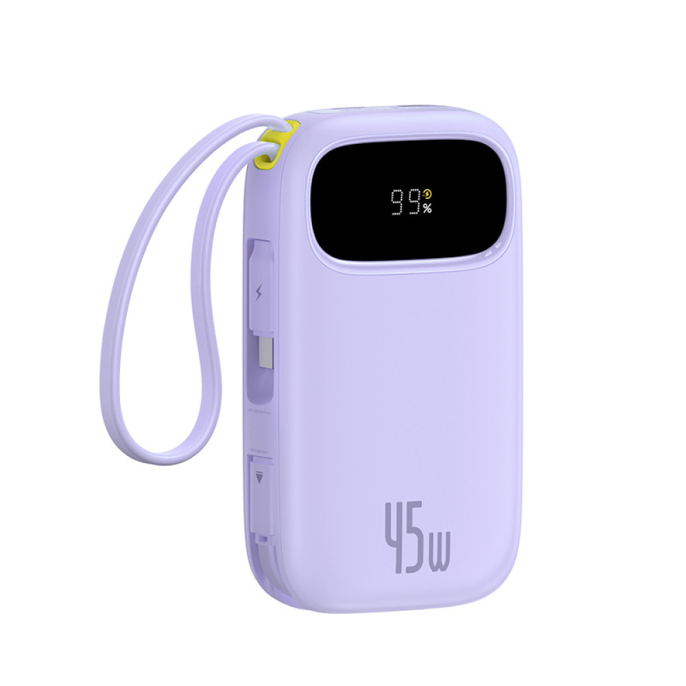 Външна батерия BASEUS - 10 000 mAh, 45W, кабели Type-C + Lightning, EnerFill FC31 Qpow 3 (E0028C02)