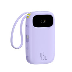 Външна батерия BASEUS - 10 000 mAh, 45W, кабели Type-C + Lightning, EnerFill FC31 Qpow 3 (E0028C02)