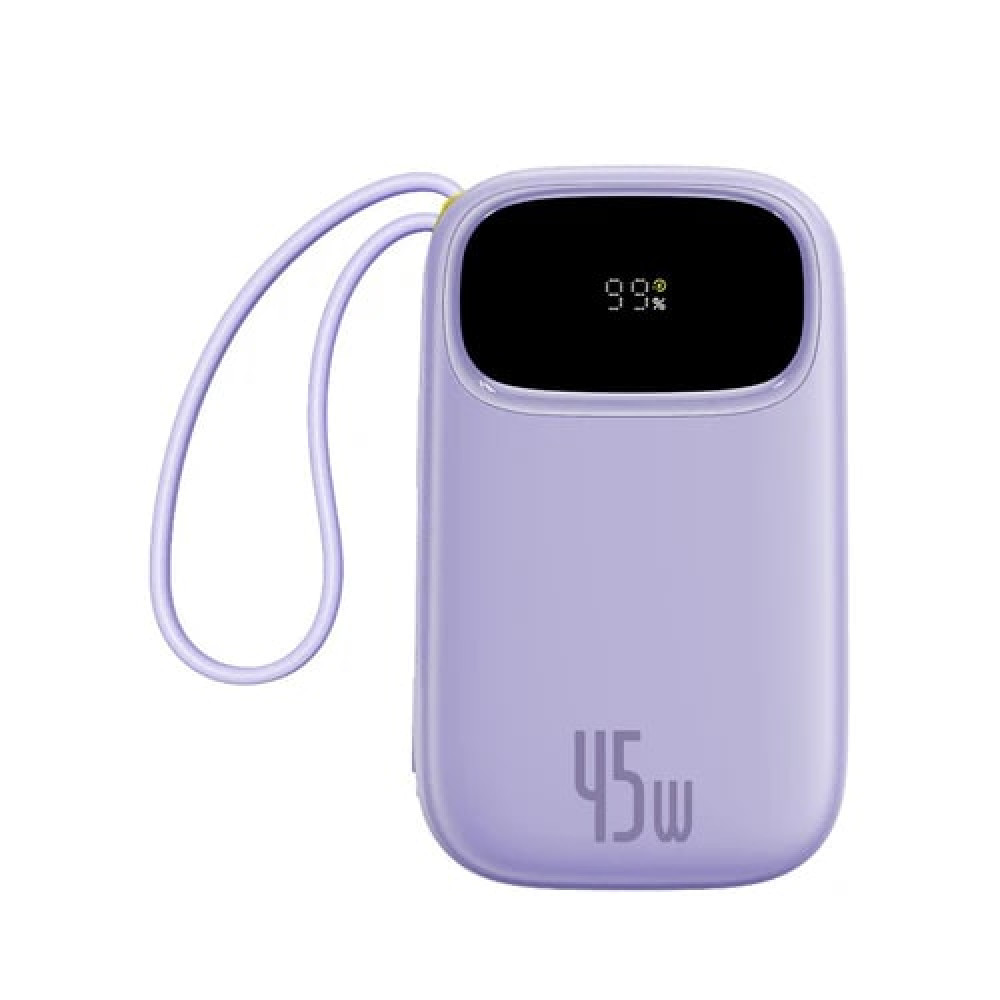Външна батерия BASEUS - 10 000 mAh, 45W, кабели Type-C + Lightning, EnerFill FC31 Qpow 3 (E0028C02)