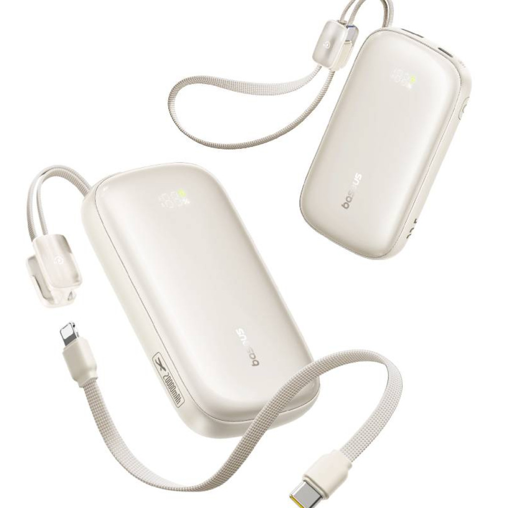  Външна батерия BASEUS - 20 000 mAh, 45W+вграден кабел C+L, EnerFill FC21 Qpow 3 Ultra (E0027P01)