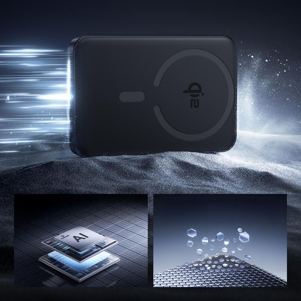 Безжична външна батерия BASEUS Magnetic Qi EnerFill FM12 - 10 000 mAh, 22.5W - (E0028500)