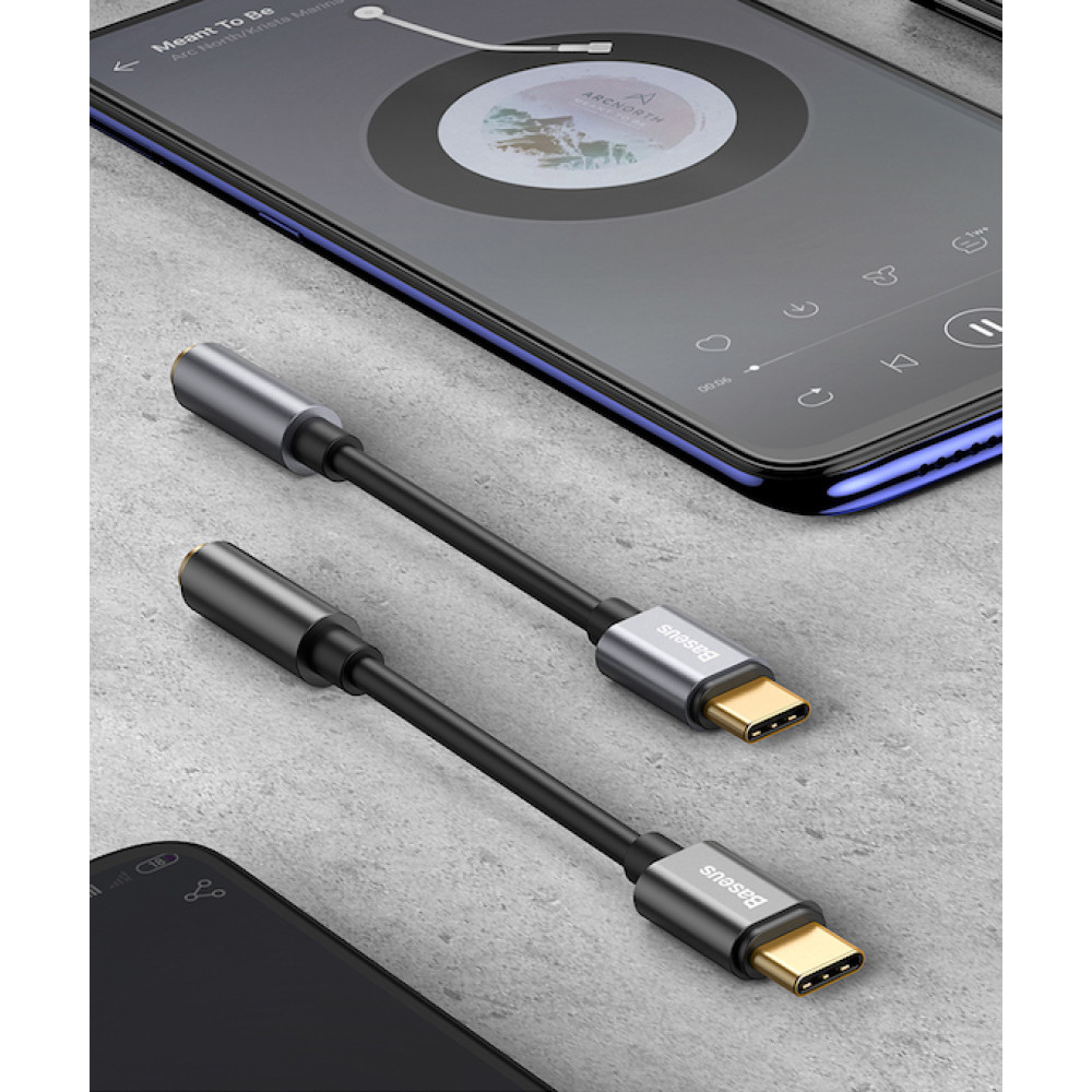 Преходник BASEUS от Type-C към 3.5mm (CATL54-0G)